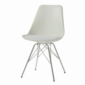 Lowry Contemporary White Dining Chair