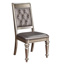 Load image into Gallery viewer, Bling Game Hollywood Glam Metallic Platinum Side Chair
