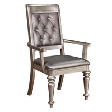 Load image into Gallery viewer, Bling Game Hollywood Glam Metallic Platinum Armchair

