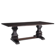 Load image into Gallery viewer, Parkins Traditional Rustic Espresso Dining Table
