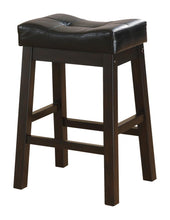 Load image into Gallery viewer, Transitional Black Counter-Height  Upholstered Chair

