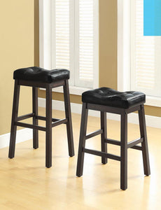 Transitional Black Counter-Height  Upholstered Chair