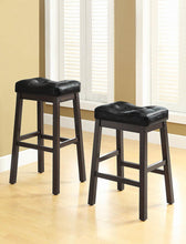 Load image into Gallery viewer, Transitional Black Upholstered Bar Stool
