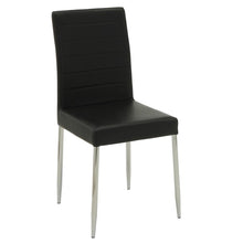 Load image into Gallery viewer, Vance Black and Chrome Dining Chair
