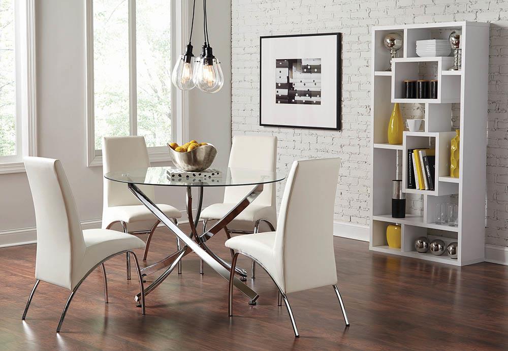 Ophelia Contemporary White Dining Chair