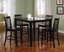 Load image into Gallery viewer, Transitional Black Five-Piece Dining Set
