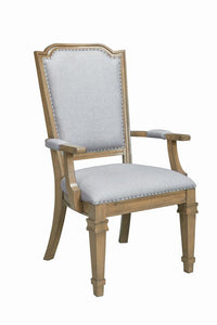 Florence Grey Upholstered Dining Arm Chair