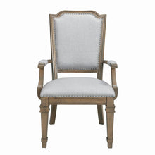 Load image into Gallery viewer, Florence Grey Upholstered Dining Arm Chair
