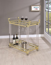Load image into Gallery viewer, Modern Clear Acrylic Serving Cart
