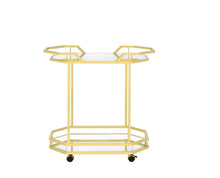 Load image into Gallery viewer, Traditional Brass Serving Cart
