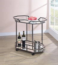 Load image into Gallery viewer, Traditional Black Nickel Serving Cart
