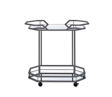Load image into Gallery viewer, Traditional Black Nickel Serving Cart
