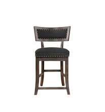 Load image into Gallery viewer, Rustic Black Counter-Height Dining Chair
