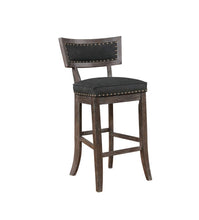 Load image into Gallery viewer, Rustic Black Bar-Height Dining Chair
