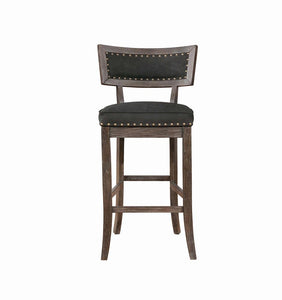 Rustic Black Bar-Height Dining Chair