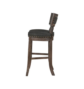 Rustic Black Bar-Height Dining Chair