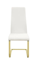 Load image into Gallery viewer, Chanel Modern White and Rustic Brass Side Chair
