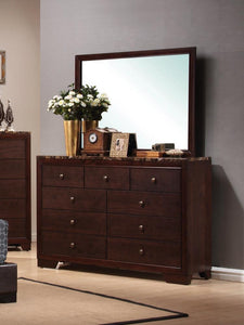 Conner Casual Cappuccino Nine-Drawer Dresser