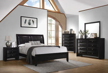 Load image into Gallery viewer, Briana Black Transitional Queen Bed
