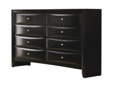 Load image into Gallery viewer, Briana Black Eight-Drawer Dresser
