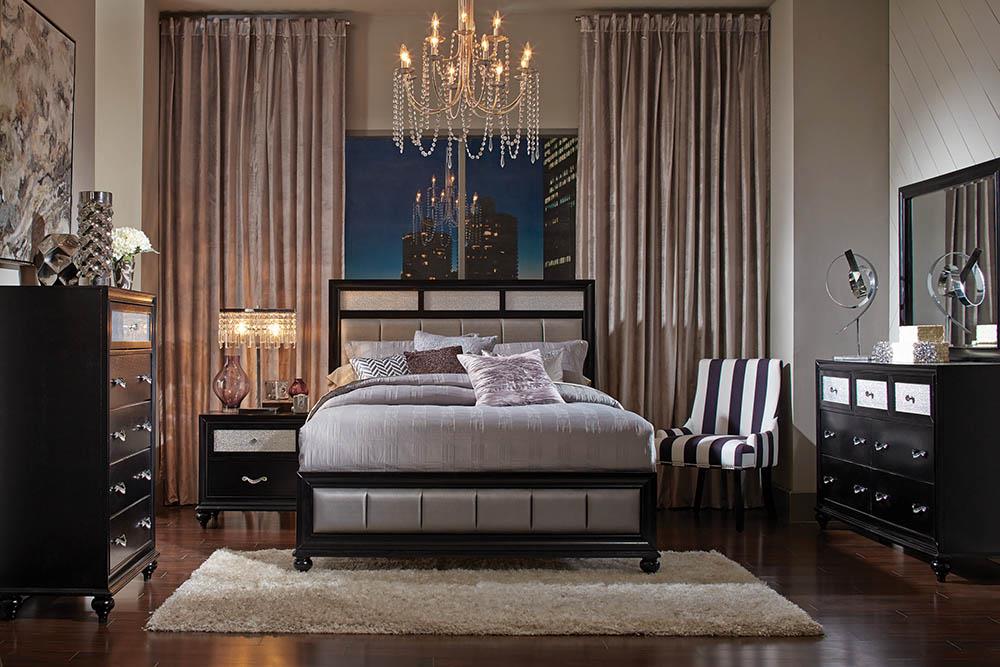 Barzini Transitional Eastern King Bed