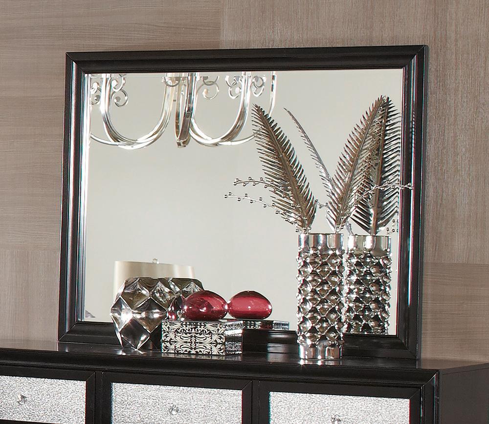 Barzini Black Dresser Mirror