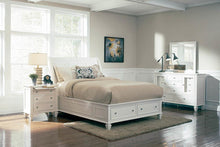 Load image into Gallery viewer, Sandy Beach White Eastern King Storage Bed

