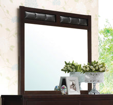 Load image into Gallery viewer, Carlton Black Upholstered Dresser Mirror
