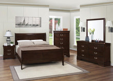 Load image into Gallery viewer, Louis Philippe Cappuccino Eastern King Sleigh Bed
