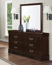 Load image into Gallery viewer, Louis Philippe Square Dresser Mirror
