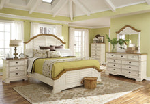 Load image into Gallery viewer, Oleta Cottage Buttermilk Eastern King Bed
