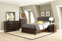Load image into Gallery viewer, Jaxson Transitional Cappuccino Eastern King Bed
