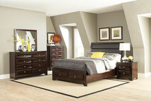 Load image into Gallery viewer, Jaxson Transitional Cappuccino Queen Bed
