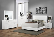 Load image into Gallery viewer, Felicity Contemporary Glossy White Queen Bed
