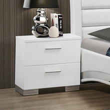 Load image into Gallery viewer, Felicity Contemporary Two-Drawer Nightstand
