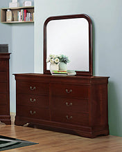 Load image into Gallery viewer, Louis Philippe Red Brown Dresser Mirror
