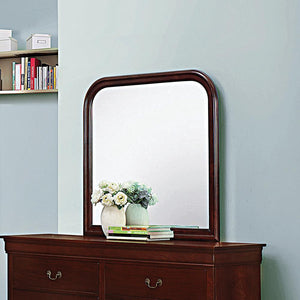 Louis Philippe Red Brown Dresser Mirror