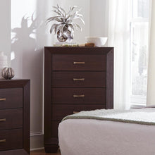 Load image into Gallery viewer, Fenbrook Dark Cocoa Five-Drawer Chest
