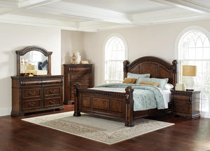 Satterfield Traditional Warm Bourbon California King Bed