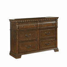 Load image into Gallery viewer, Satterfield Traditional Warm Bourbon Six-Drawer Dresser
