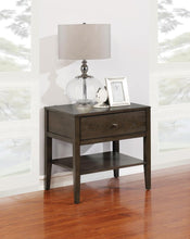Load image into Gallery viewer, Lompoc Mid-Century Modern Cappuccino Nightstand
