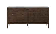 Load image into Gallery viewer, Lompoc Mid-Century Modern Cappuccino Dresser
