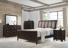 Load image into Gallery viewer, Madison Transitional Dark Merlot and Taupe Grey Queen Bed
