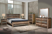 Load image into Gallery viewer, Sembene Bedroom Rustic Antique Multi-Color California King Bed
