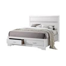 Load image into Gallery viewer, Miranda Contemporary White Eastern King Storage Bed
