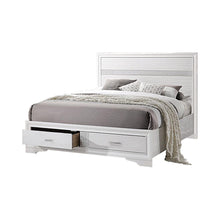 Load image into Gallery viewer, Miranda Contemporary White Queen Storage Bed
