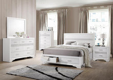 Load image into Gallery viewer, Miranda Contemporary White Queen Storage Bed
