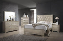 Load image into Gallery viewer, Beaumont Transitional Champagne Eastern King Bed
