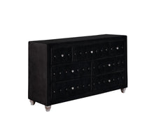 Load image into Gallery viewer, Deanna Contemporary Black and Metallic Dresser
