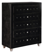 Load image into Gallery viewer, Deanna Contemporary Black and Metallic Chest

